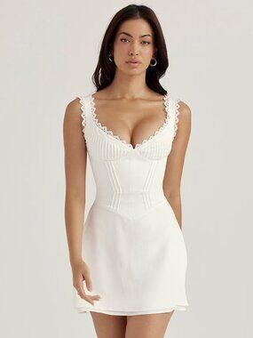 slip dress ivory Tati Slip Dress  Maison Mayle